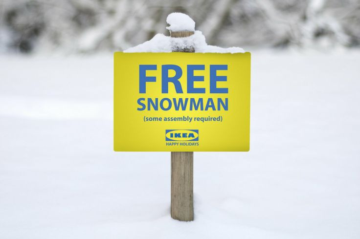 Free Snowman - Ikea
